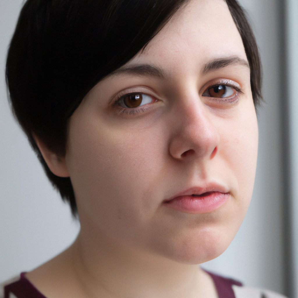 AI-generated portrait before retouching